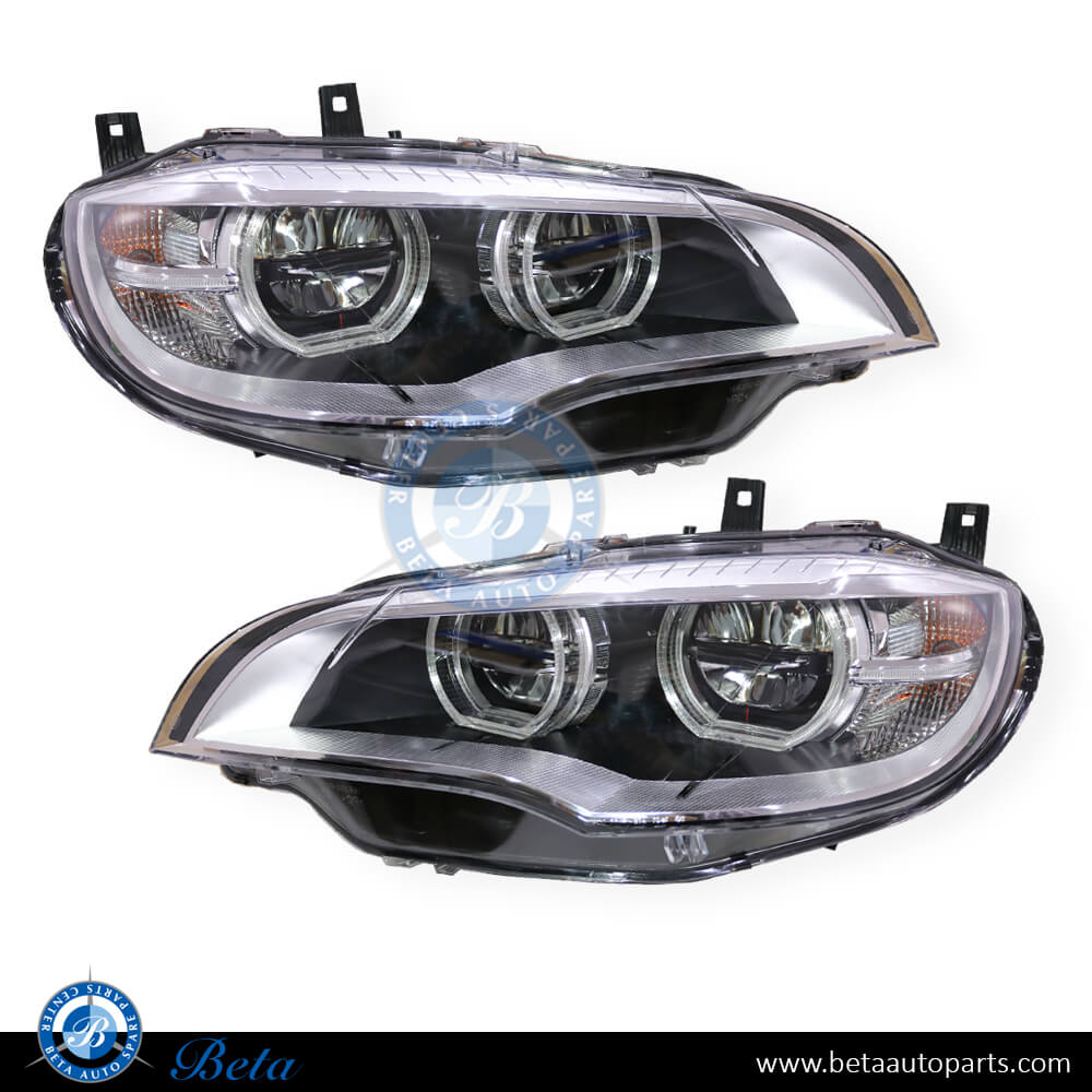 Headlamp Upgrade from Adaptive Xenon to LED look for BMW X6 E71 2008-2014 models, Part Number 63117287013 / 63117287014 Headlamp Upgrade from Adaptive Xenon to LED look for BMW X6 E71 2008-2014 models, Part Number 63117287013 / 63117287014
